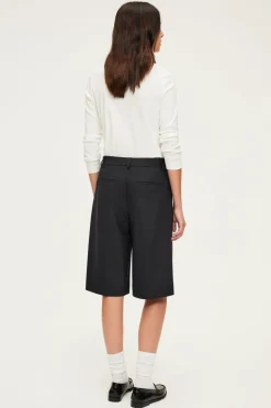 Pablo Bermuda en laine mélangée - NADINE Noir Flash Sale