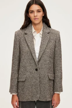 Pablo Blazer à rayures obliques - MAZARINE Cigare Fashion