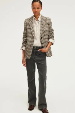Pablo Blazer Pied de Poule - MARLOW Sable Fashion