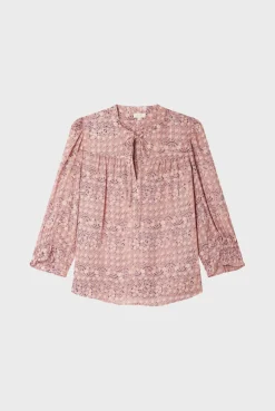 Pablo Blouse en mousseline fleurie - BELPHERA Nude Cheap