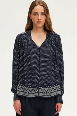 Pablo Blouse fluide imprimée - BELYS Marine Sale