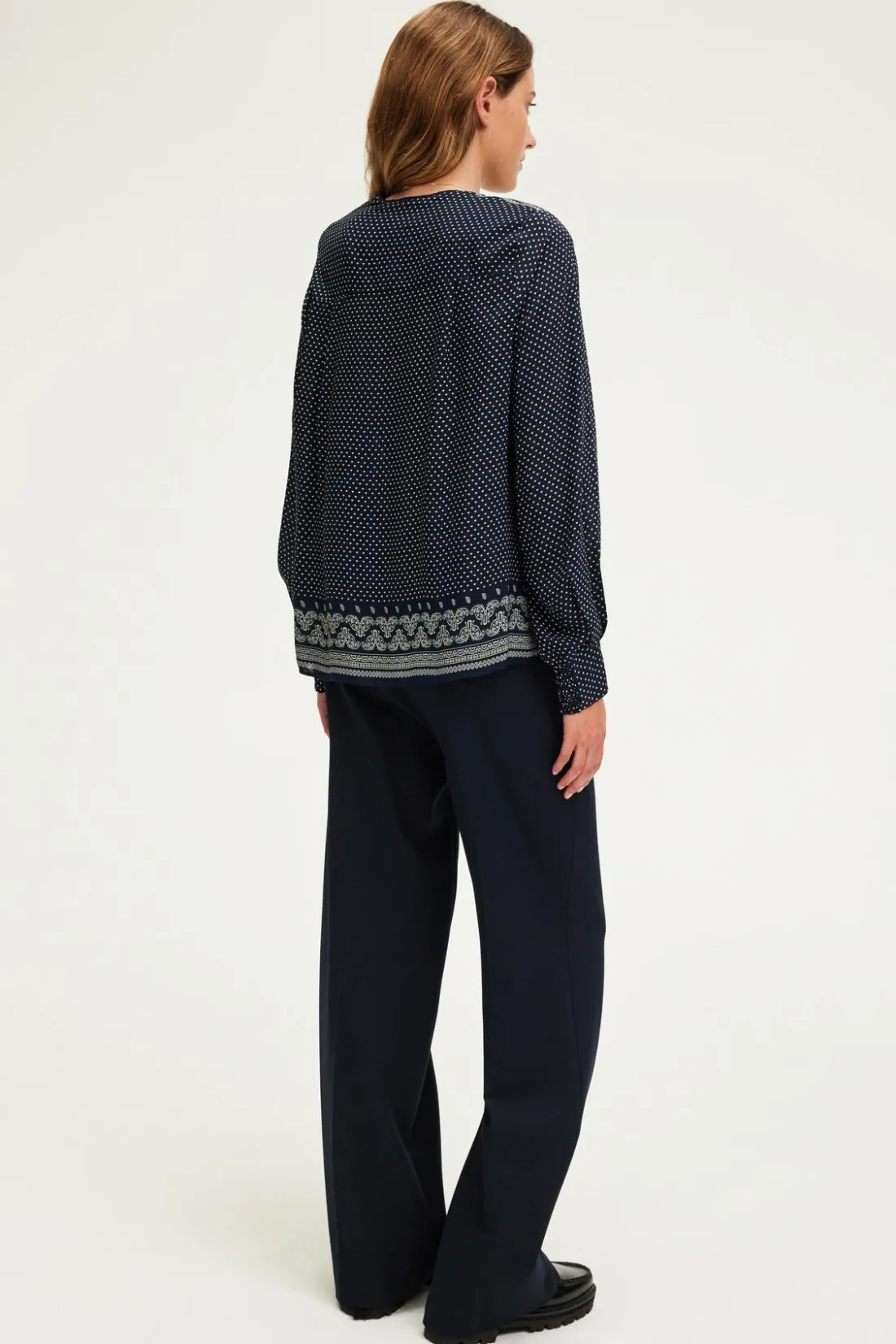 Pablo Blouse fluide imprimée - BELYS Marine Sale