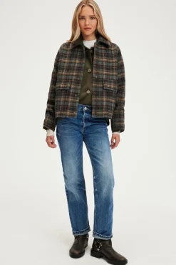 Pablo Blouson à carreaux en laine - MARELLE Caramel Online
