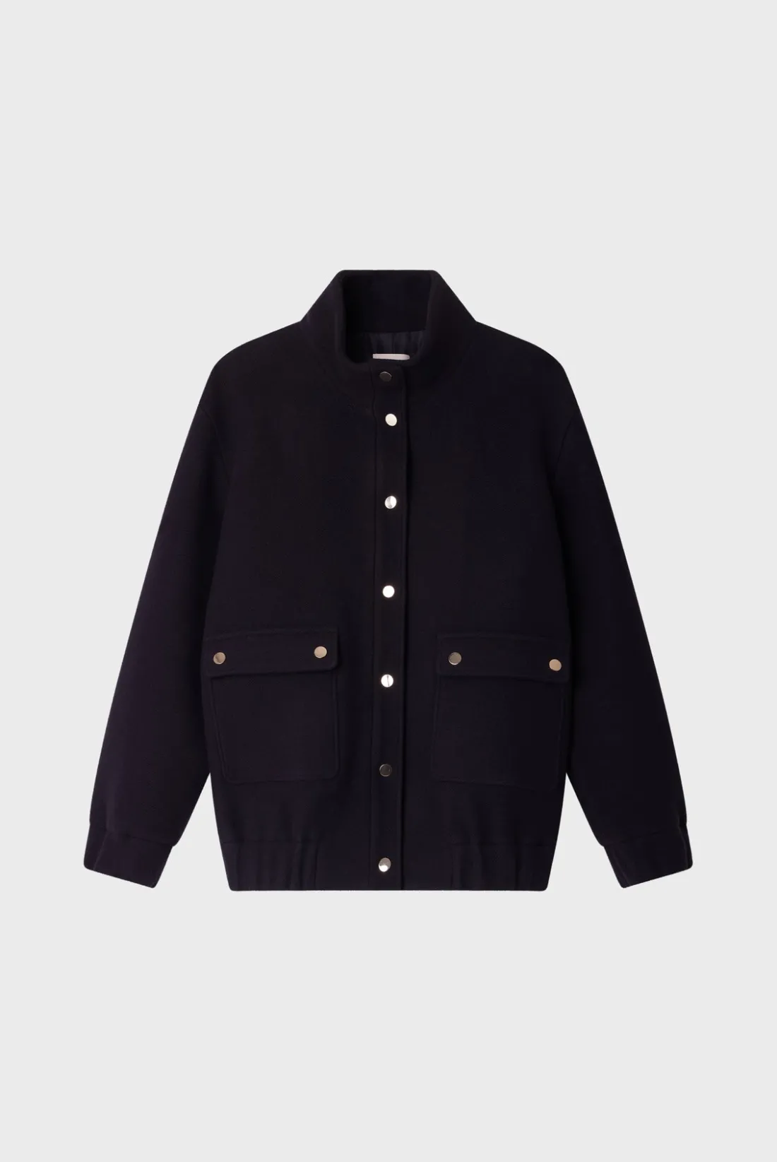 Pablo Blouson à col montant en laine - MATTEA Marine Clearance