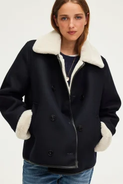 Pablo Blouson à fausse fourrure - LEANDRA Marine Sale