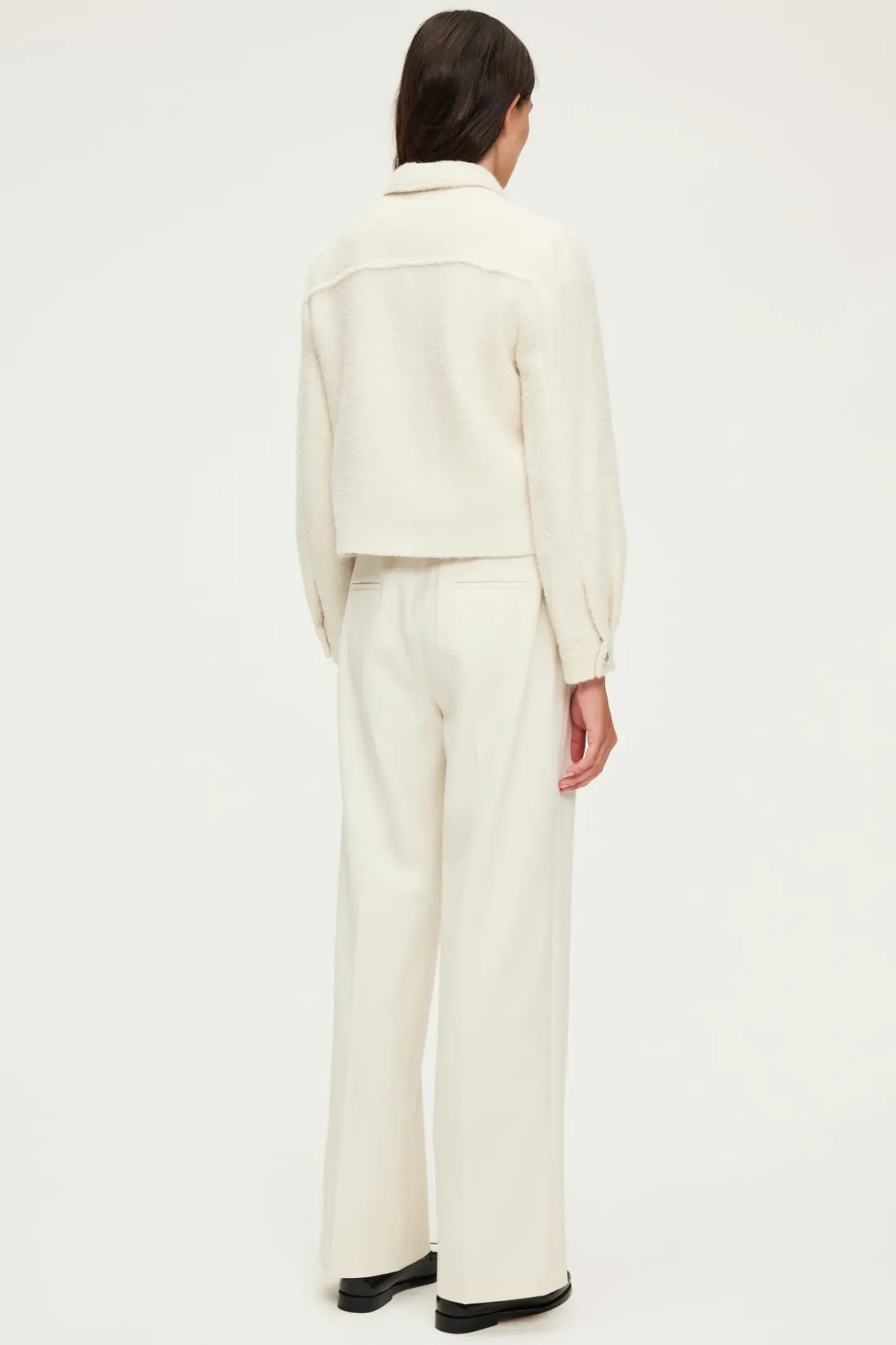 Pablo Blouson court en tweed - MARGUERITE Ecru Outlet