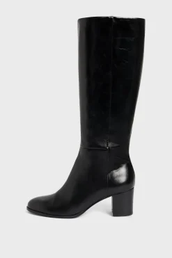 Pablo Bottes en cuir à talon - LIZZIE Noir Flash Sale