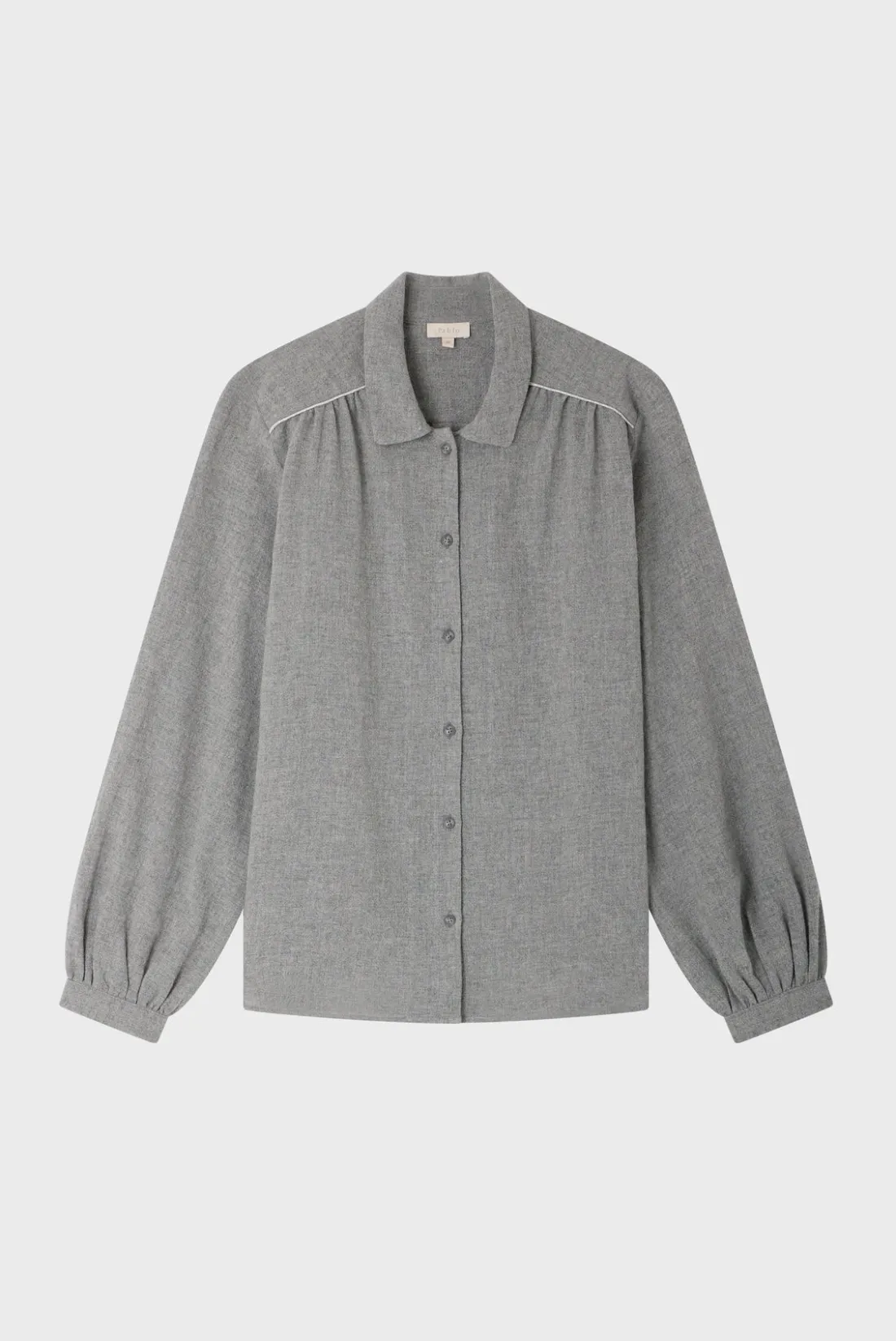 Pablo Chemise en laine mélangée - BERMA GrisChiné Cheap