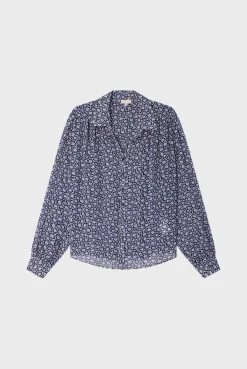 Pablo Chemise en mousseline fleurie - BRAILLE Indigo Discount