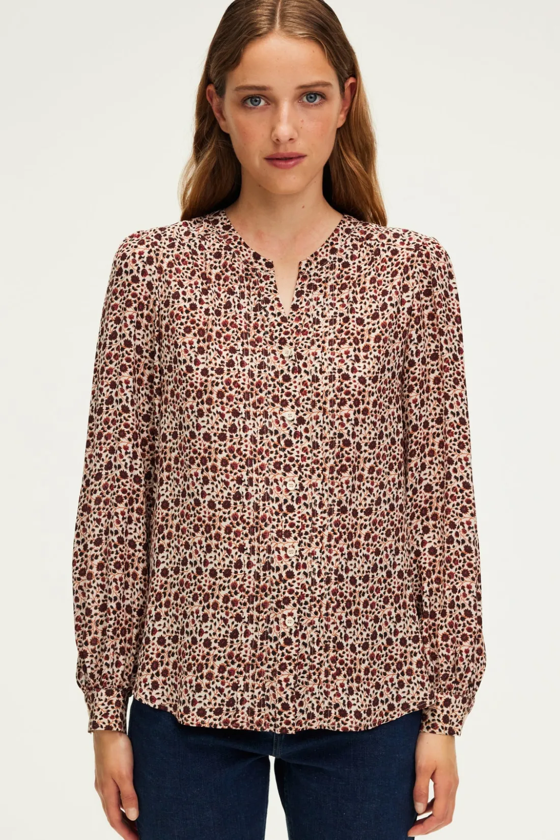 Pablo Chemise fluide à fleurs - BERNIKE Naturel Cheap