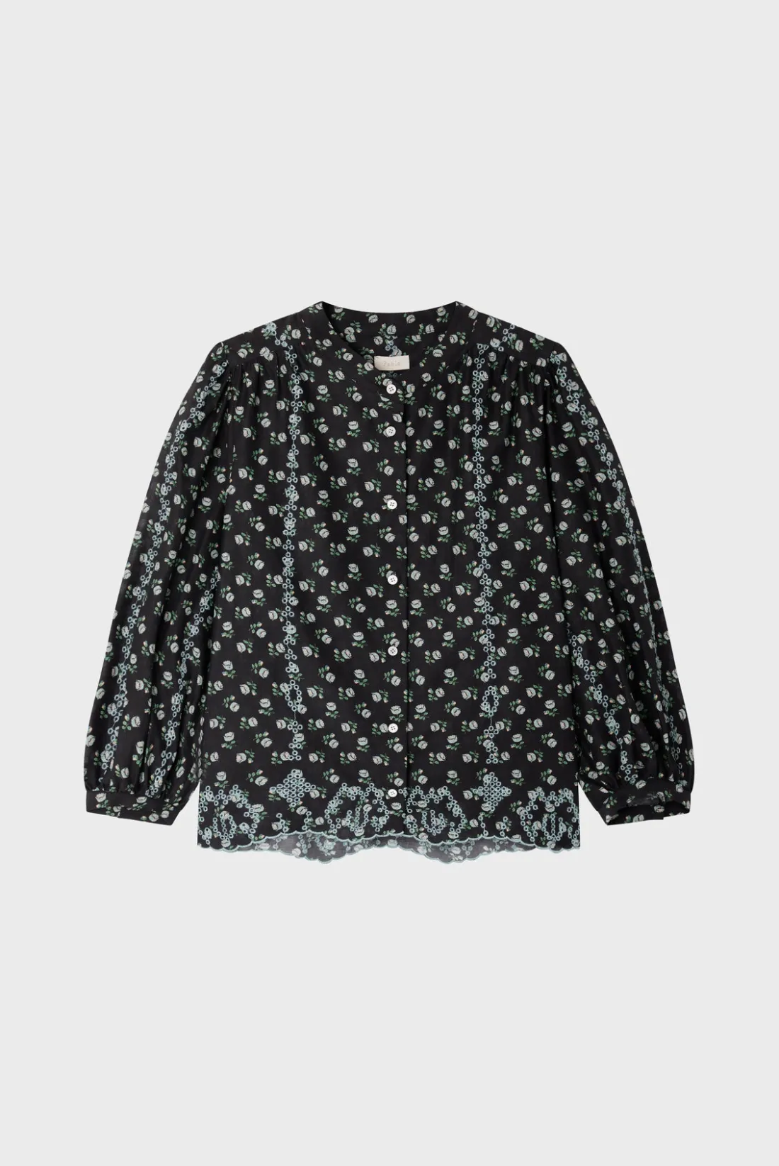 Pablo Chemise imprimée brodée en coton - BABI Noir Store