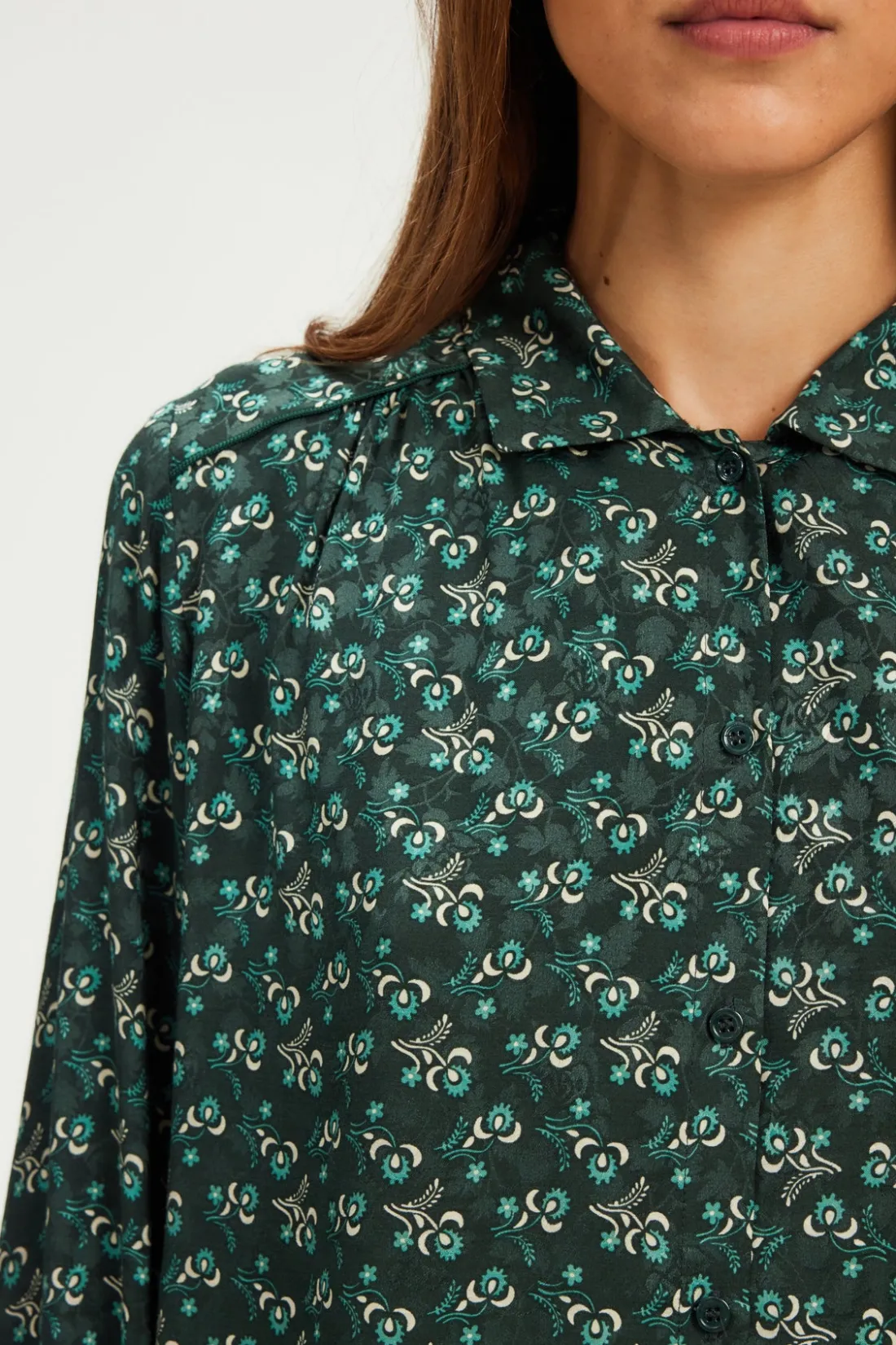 Pablo Chemise imprimée et jacquard - BERNY Vert Online
