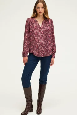 Pablo Chemise jacquard à fleurs - BELISSANDE Rose Discount