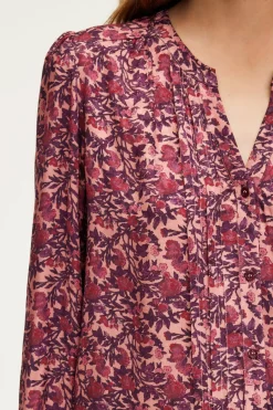 Pablo Chemise jacquard à fleurs - BELISSANDE Rose Discount