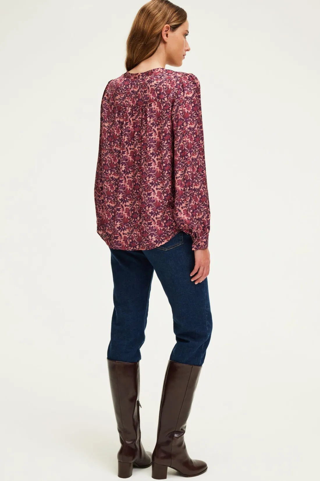 Pablo Chemise jacquard à fleurs - BELISSANDE Rose Discount