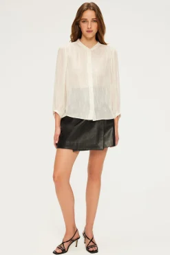 Pablo Chemise légère à lurex - BELMINA Ecru Cheap
