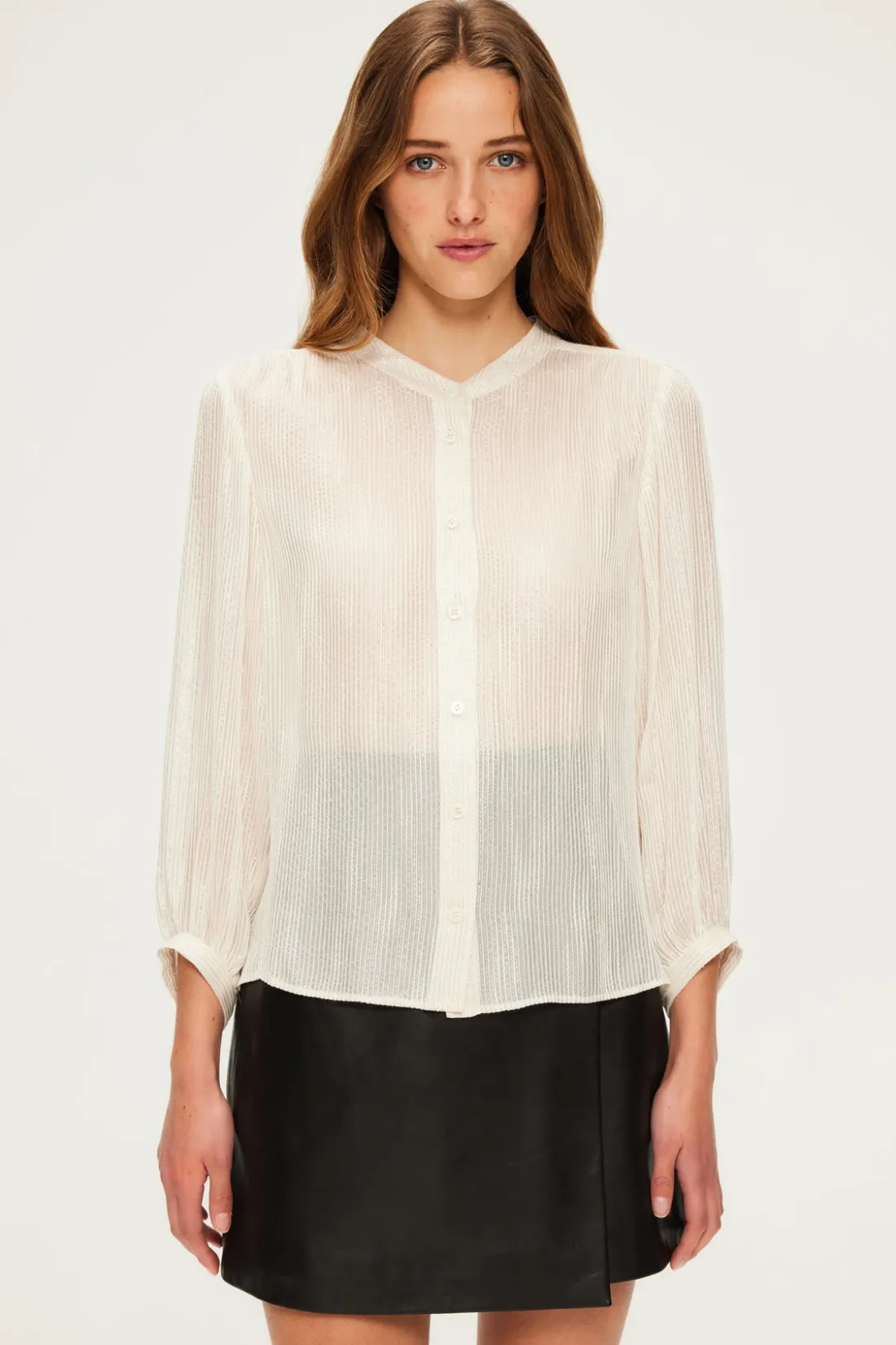 Pablo Chemise légère à lurex - BELMINA Ecru Cheap