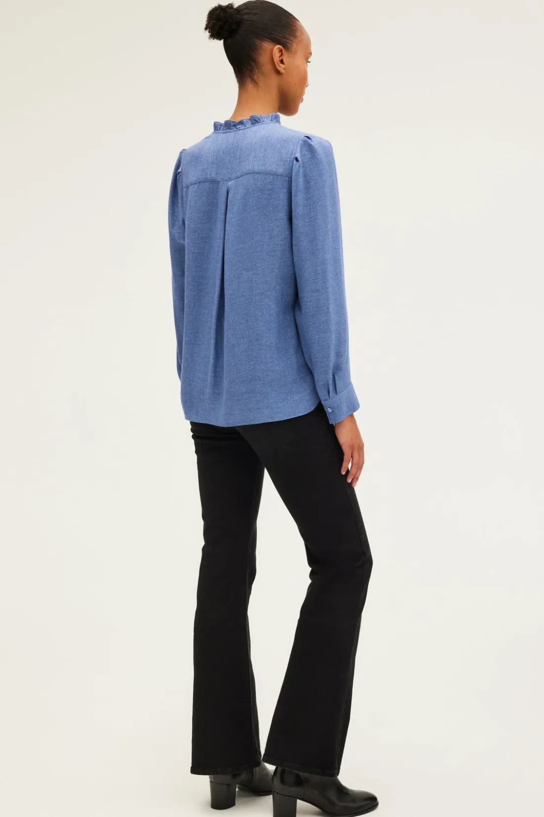 Pablo Chemise lurex à volants - BERWYN Nuage Clearance