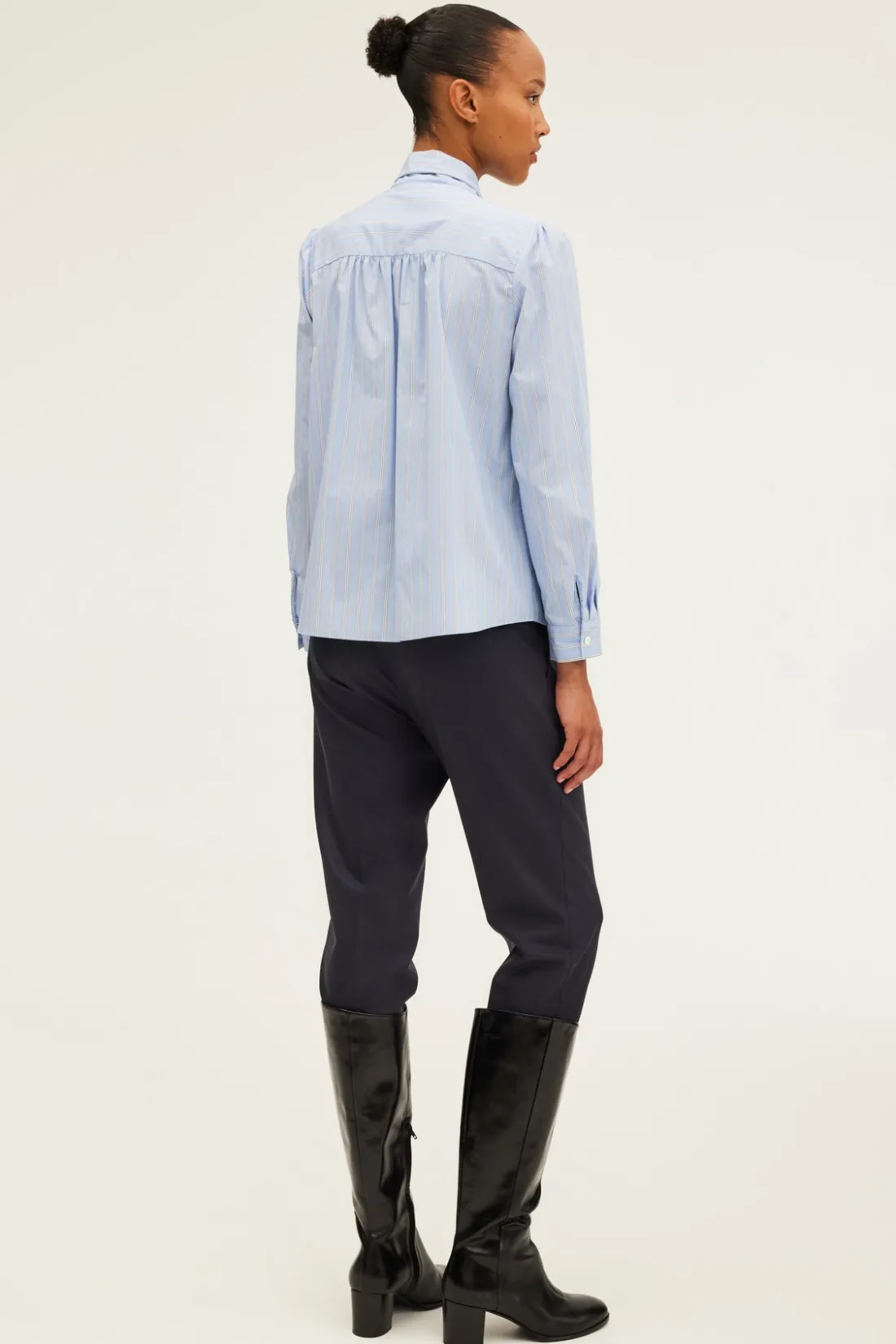 Pablo Chemise rayée à col lavallière - BAGATELLE Nuage New