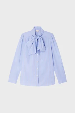 Pablo Chemise rayée à col lavallière - BAGATELLE Nuage New