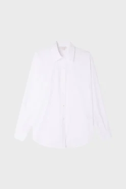 Pablo Chemise unie en coton - ANNABELLE Blanc Cheap