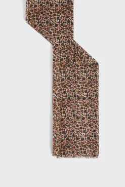 Pablo Echarpe fleurs en laine et modal - DIVINA Naturel Best Sale