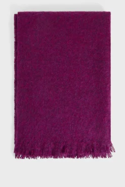 Pablo Echarpe unie en mohair mélangé - DELILA Lipstick Best Sale