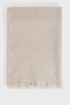 Pablo Echarpe unie en mohair mélangé - DELILA Naturel Sale