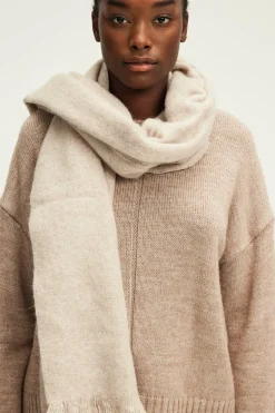 Pablo Echarpe unie en mohair mélangé - DELILA Naturel Sale