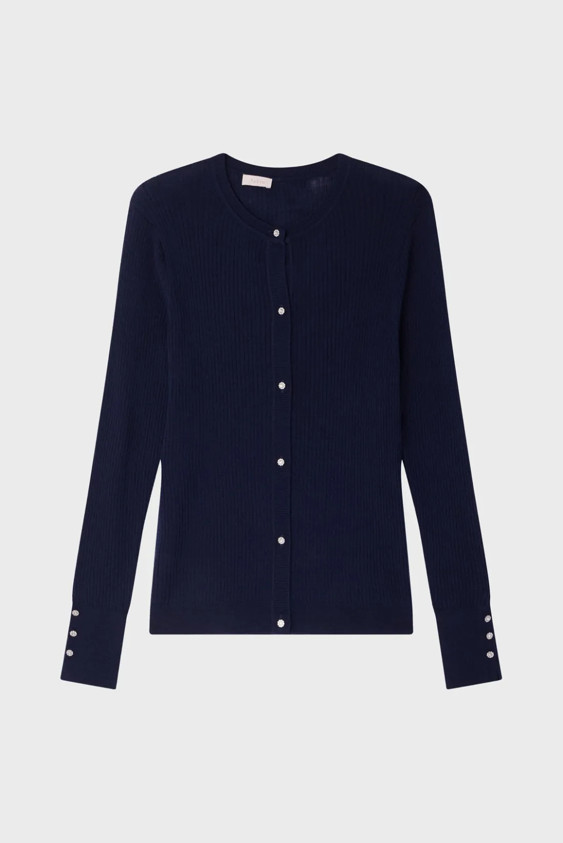 Pablo Gilet à côtes et strass - JAZIA Marine Flash Sale