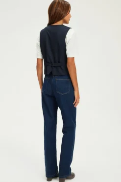 Pablo Gilet sans manche à rayures - MALVINA Marine Cheap