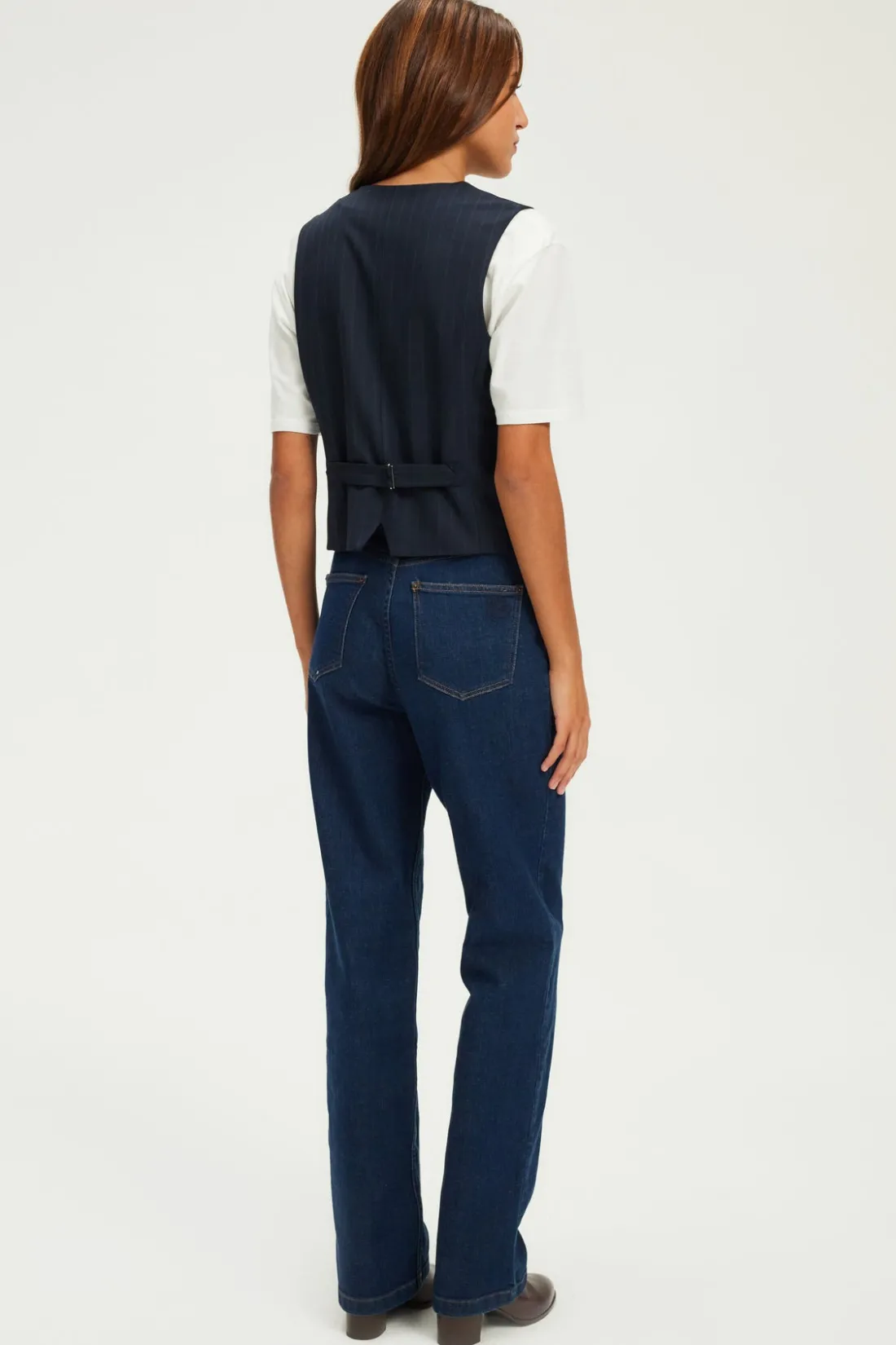 Pablo Gilet sans manche à rayures - MALVINA Marine Cheap
