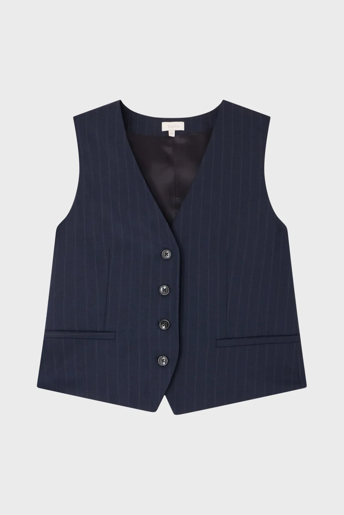 Pablo Gilet sans manche à rayures - MALVINA Marine Cheap