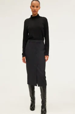 Pablo Jupe droite de tailleur - CERINE Noir Cheap