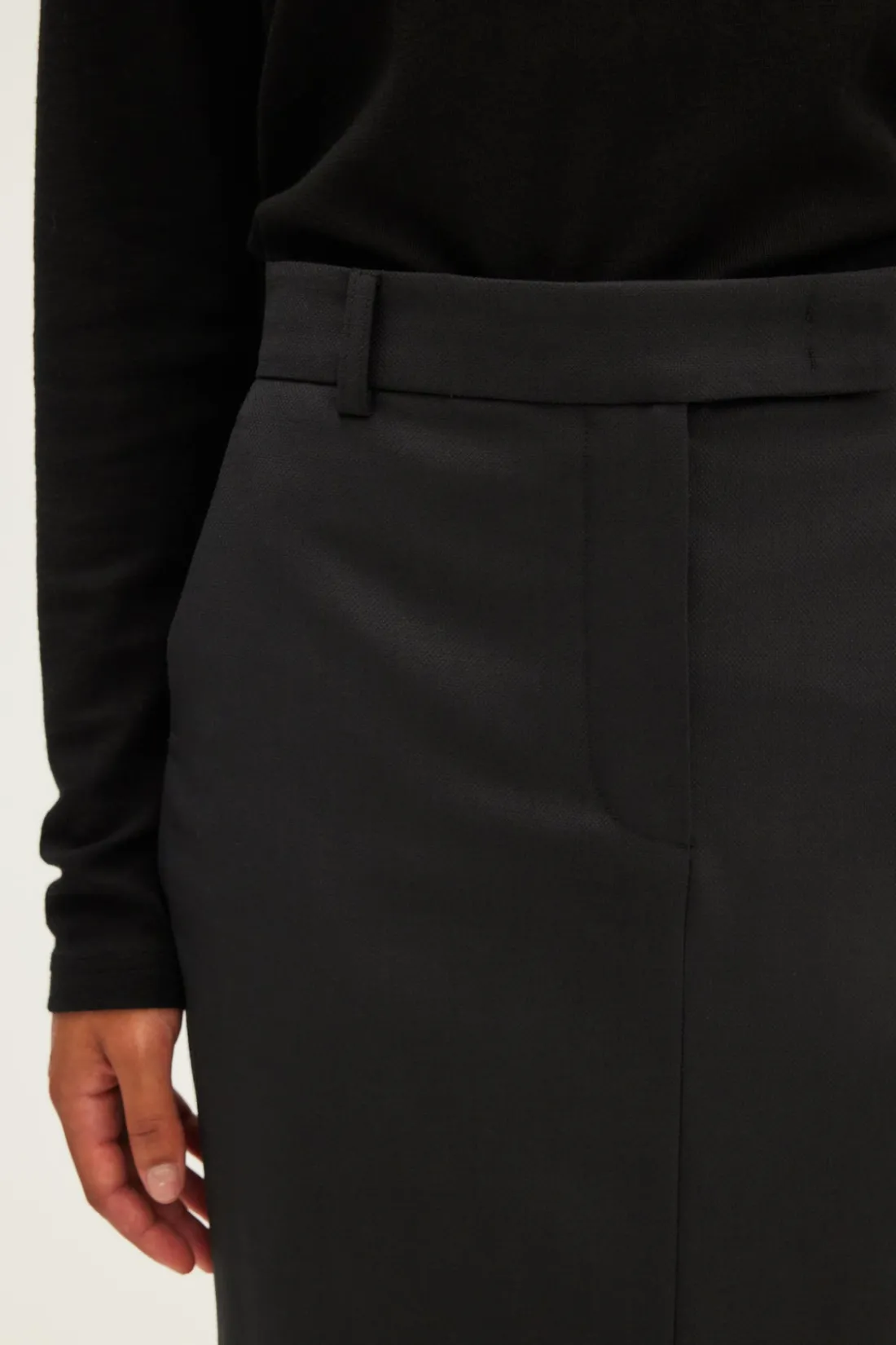 Pablo Jupe droite de tailleur - CERINE Noir Cheap