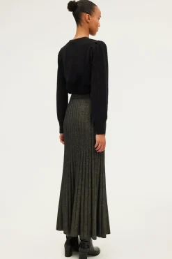 Pablo Jupe midi à côtes et lurex - CLAIRETTE Or Best