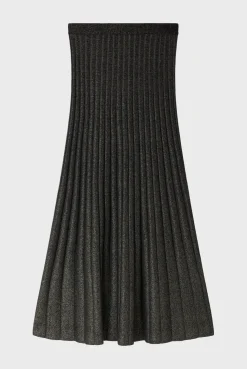 Pablo Jupe midi à côtes et lurex - CLAIRETTE Or Best