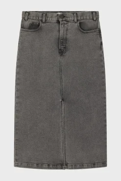Pablo Jupe midi en denim - CLAUDIA anthracite Cheap