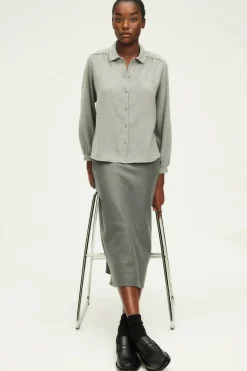 Pablo Jupe midi en flanelle - COPELIA Grismoyen Hot
