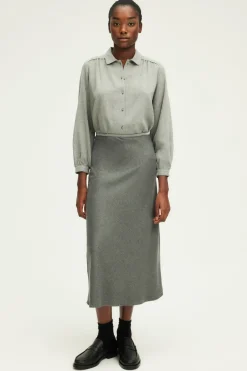 Pablo Jupe midi en flanelle - COPELIA Grismoyen Hot