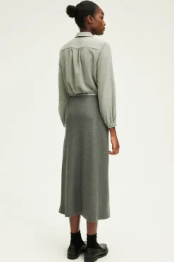 Pablo Jupe midi en flanelle - COPELIA Grismoyen Hot