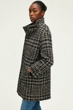 Pablo Manteau col montant à carreaux - LYSANDRE Marine Outlet