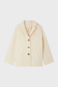 Pablo Manteau court écru - LUCIENNE Ecru Hot