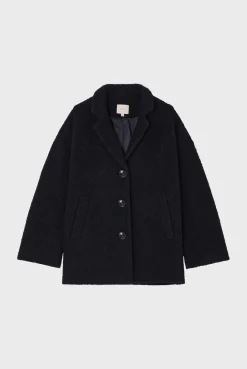 Pablo Manteau court en tweed lurex - LILA Marine Online