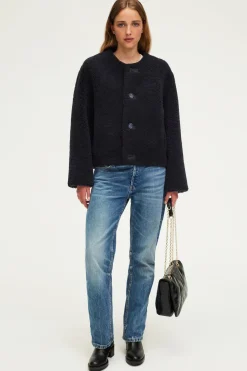 Pablo Manteau court réversible en peau lainée - LISON Marine Discount
