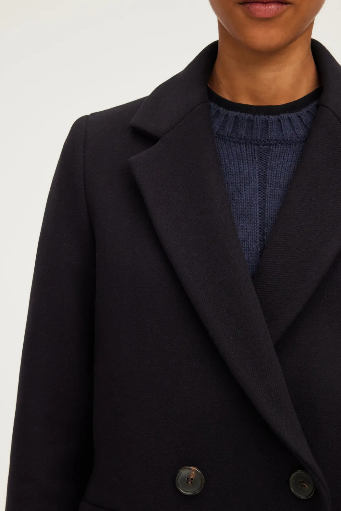 Pablo Manteau droit à boutonnage croisé - LIANE Marine New
