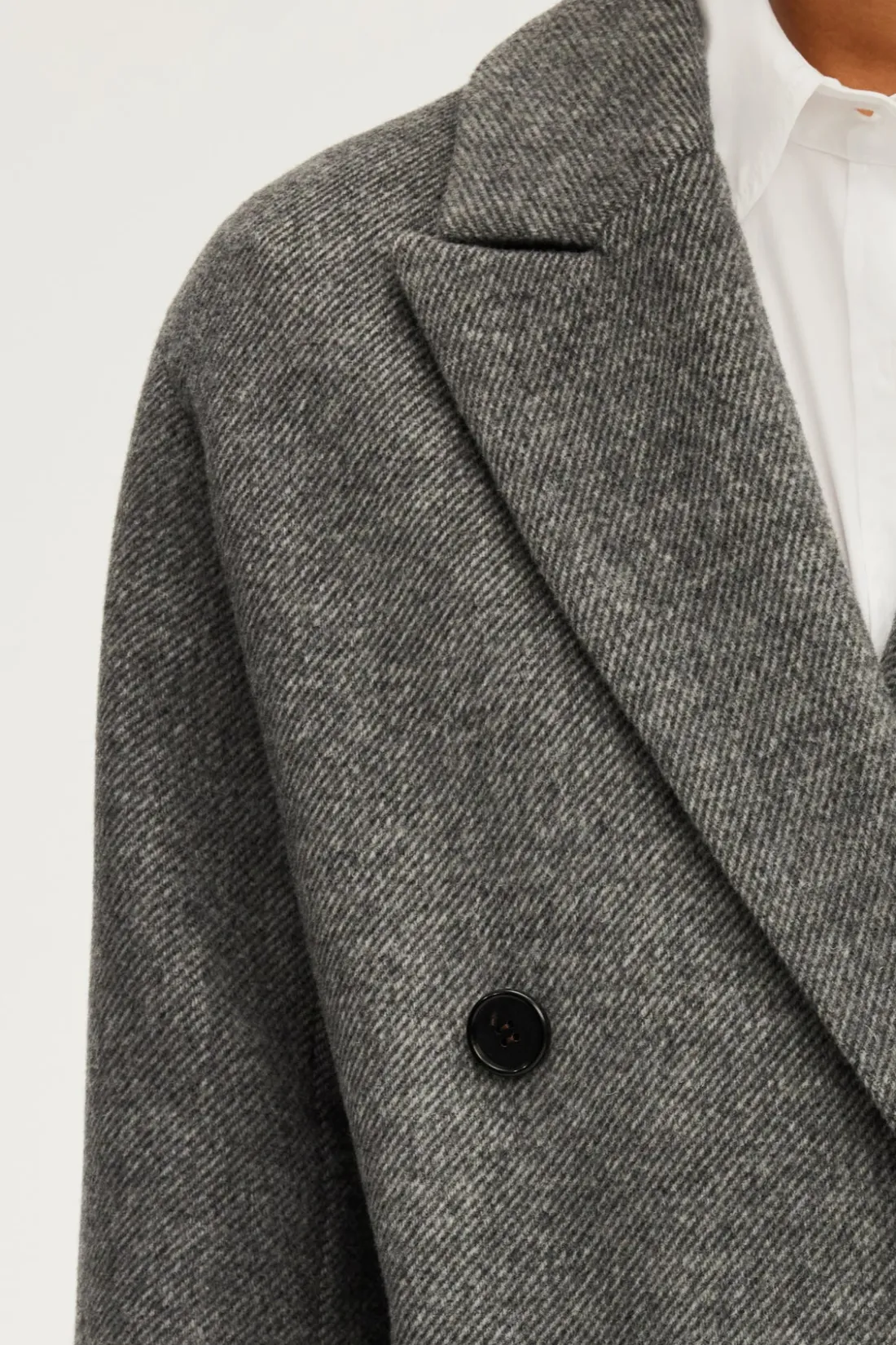 Pablo Manteau long à chevrons - LINE Grismoyen Cheap