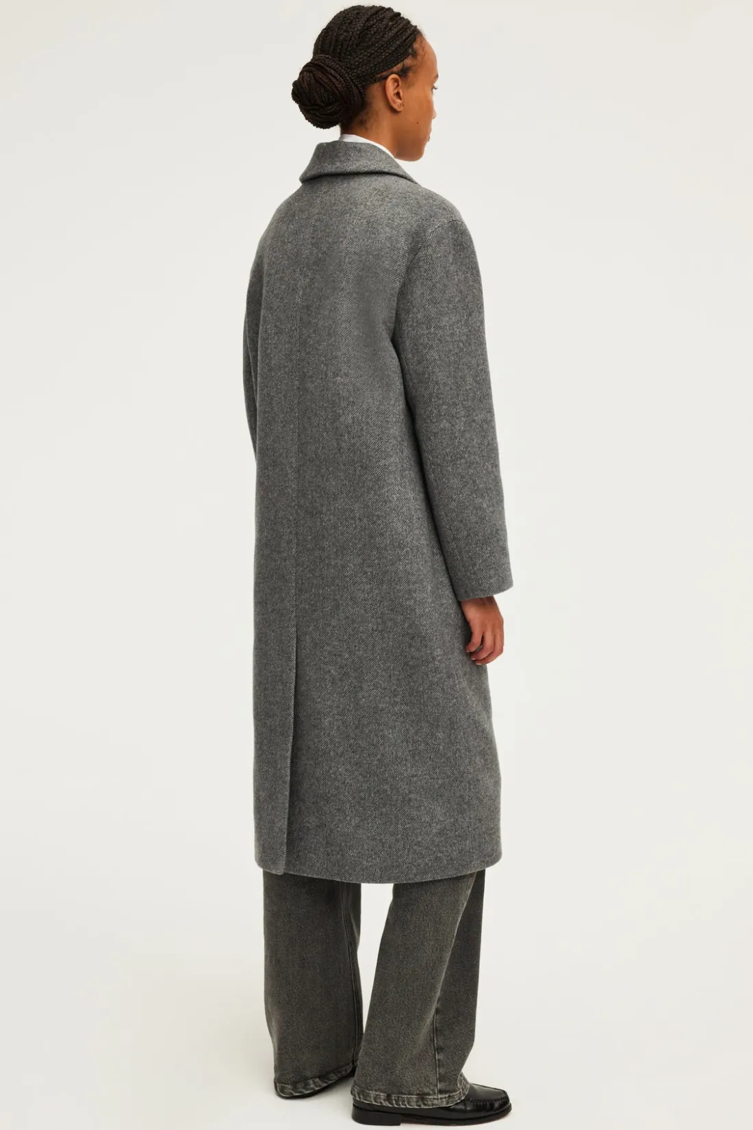 Pablo Manteau long à chevrons - LINE Grismoyen Cheap