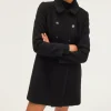 Pablo Manteau mi-long cintré - LIORA Noir Online