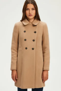 Pablo Manteau mi-long cintré - LIORA Camel Hot